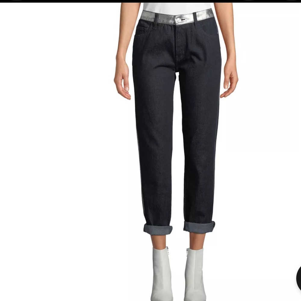 NWT $248 CURRENT/ELLIOTT THE FLING Boyfriend Jeans by Double Silver Stripe